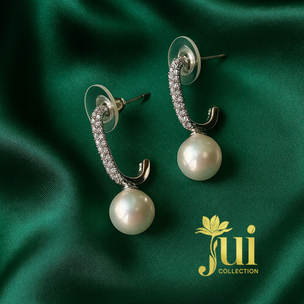 Pearl Luxe Curve Earrings